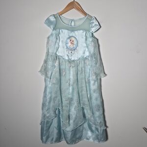 Disney Elsa Frozen Light Blue Dress Party Dress Up Age 4-5